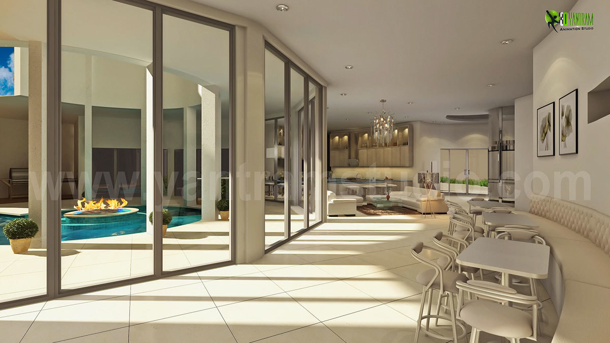 Interior Designing of Modern Bungalow Lobby Area
